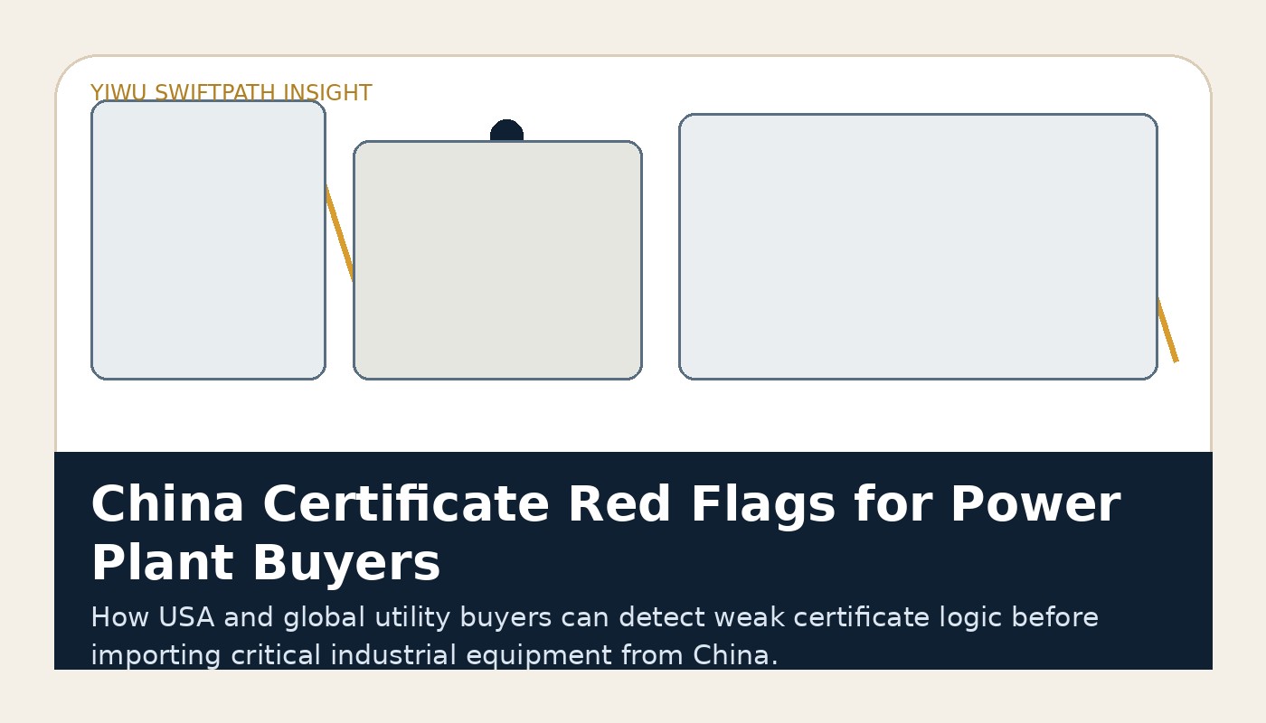 China Certificate Red Flags for Power Plant Buyers