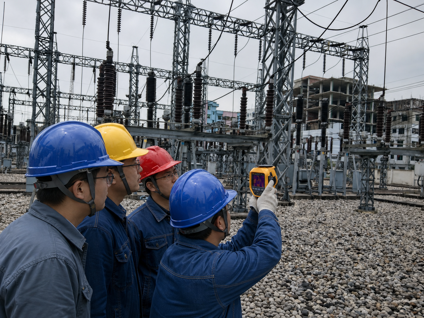 Utility thermal imaging and training support image